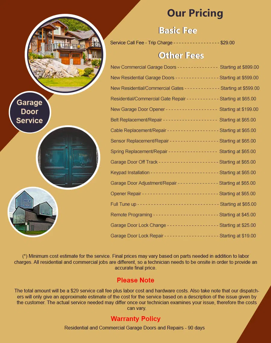 5 Star Garage Door Broadview Heights, OH 216-920-6090 - pricelist6